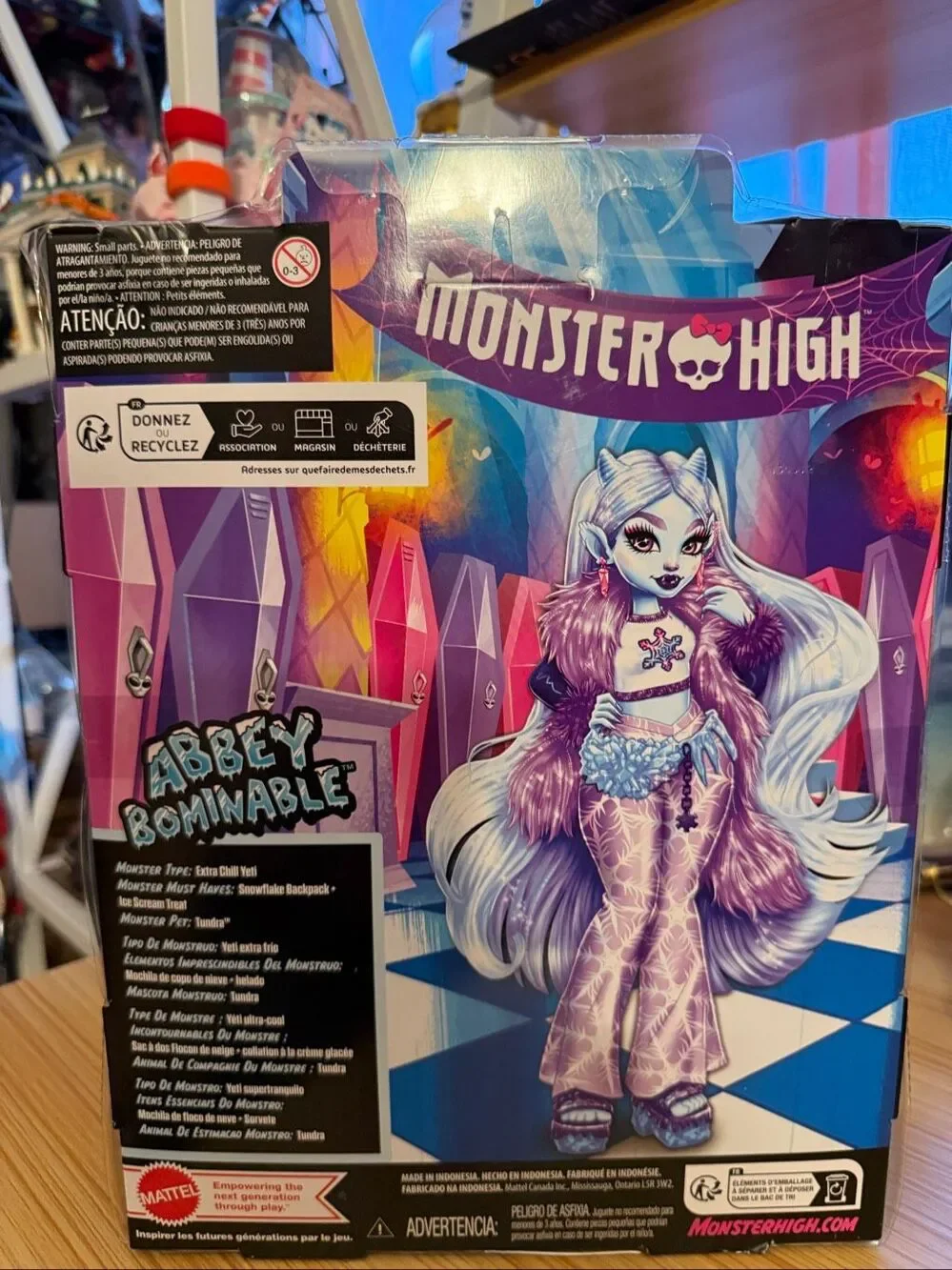 Mattel Monster High Abbey Bominable G3 Signature NIB